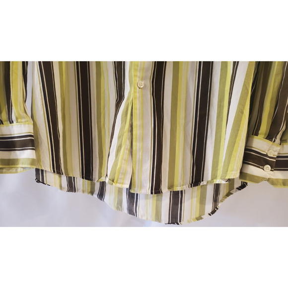 Geoffrey Beene Men's Size‎ XL Striped Long Sleeve Button Up Shirt Multicolor - Picture 5 of 13